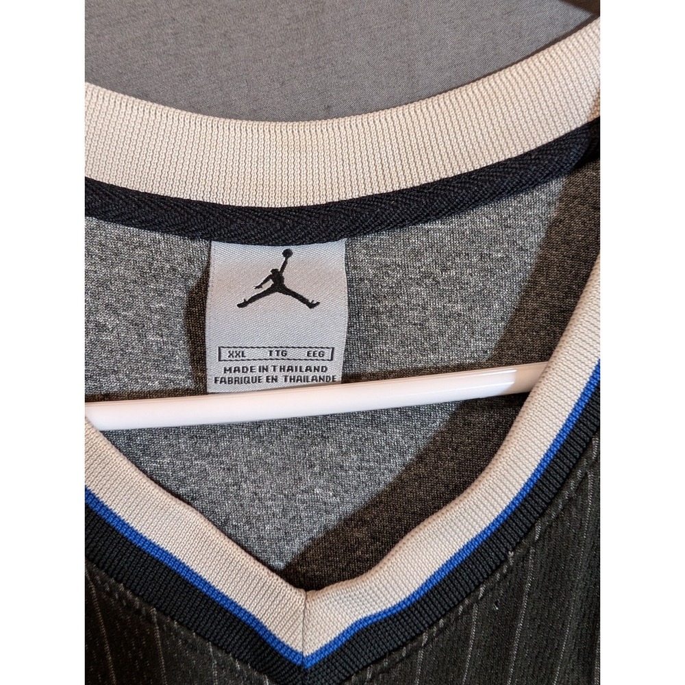 Vintage 2004 Air Jordan Black & White Lining 23 Jersey Size XXL - Picture 2 of 13